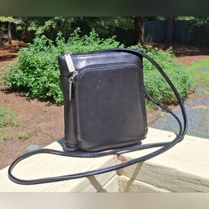 HOBO Black Leather Crossbody Bag